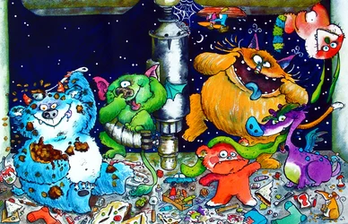 Monsters under the sink